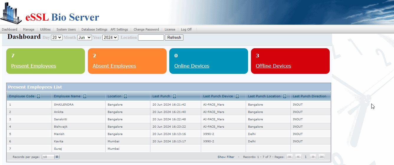 eBioserver slide for essl